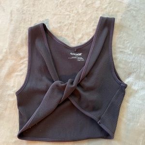 GARAGE crisscross front top